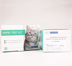 Vet Diagnostix Feline Panleucopenia (FPV) + Corona (FCoV) + Giardia Ag 10'lu Paket