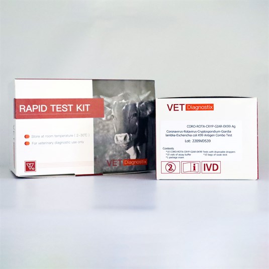 Vet Diagnostix Coro-Rota-Cryp-Giardia-Ek99 Ag 10'lu Paket